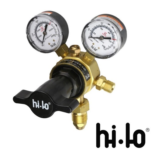 Premium argon regulator - hi-lo,